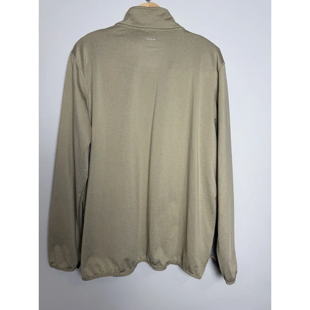 Aspen Lot‎ Of 2 Men's Quarter Zip Pullover Golf Sweaters Size XL Blue Tan NEW